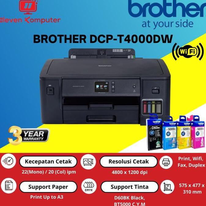 BROTHER HL T4000DW Printer A3 T4000 DW [Duplex+WiFi]