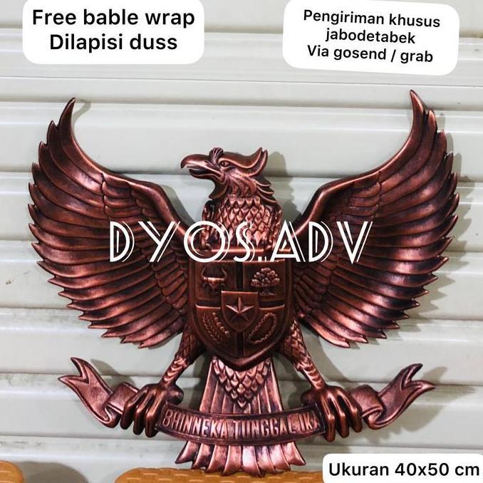Termurah Lambang Garuda Pancasila Bahan Fiber Perunggu 50Cm