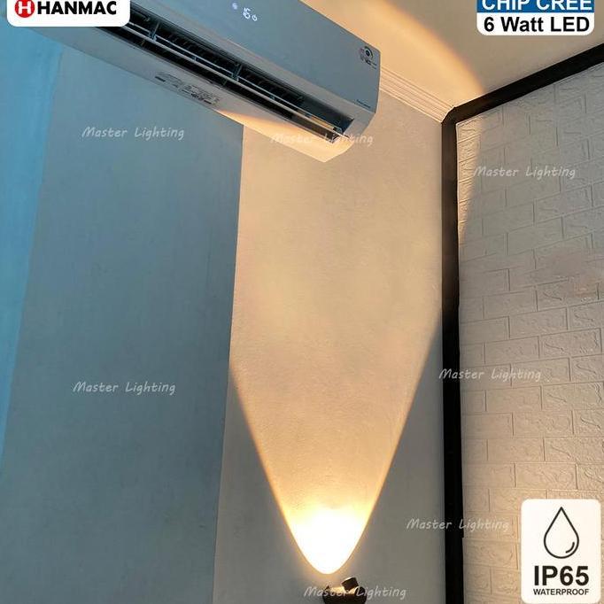 H257 Lampu dinding led 6w taman pilar sorot waterproof outdoor