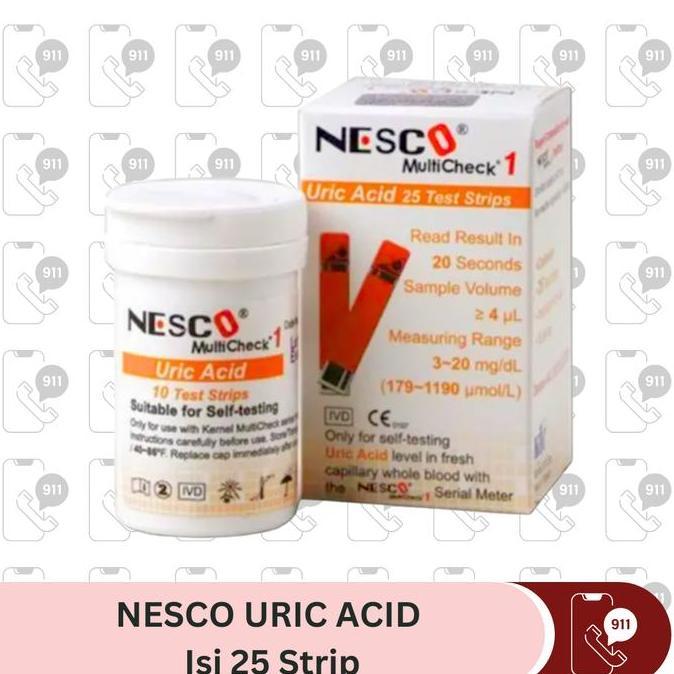 Strip Nesco Asam Urat Nesco Uric Acid Strip Asam Urat Nesco