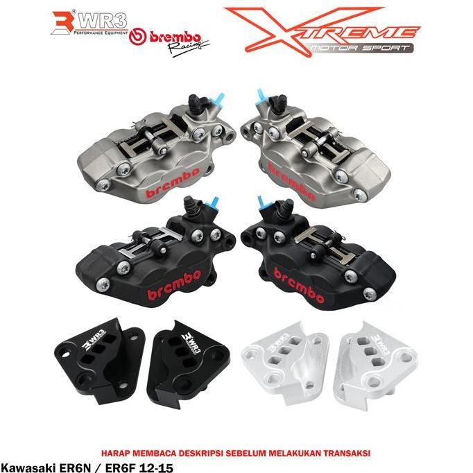 Breket Kaliper WR3 Depan With Brembo 4P1P ER6 F / N ER6N ER6F 12-15