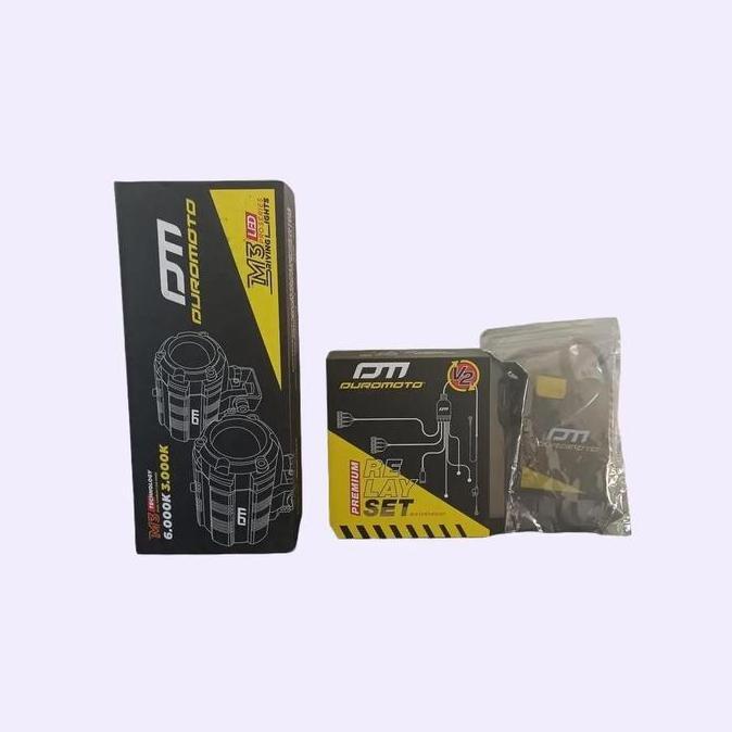 Paket komplit duromoto m3 pro + relay set + saklar duromoto
