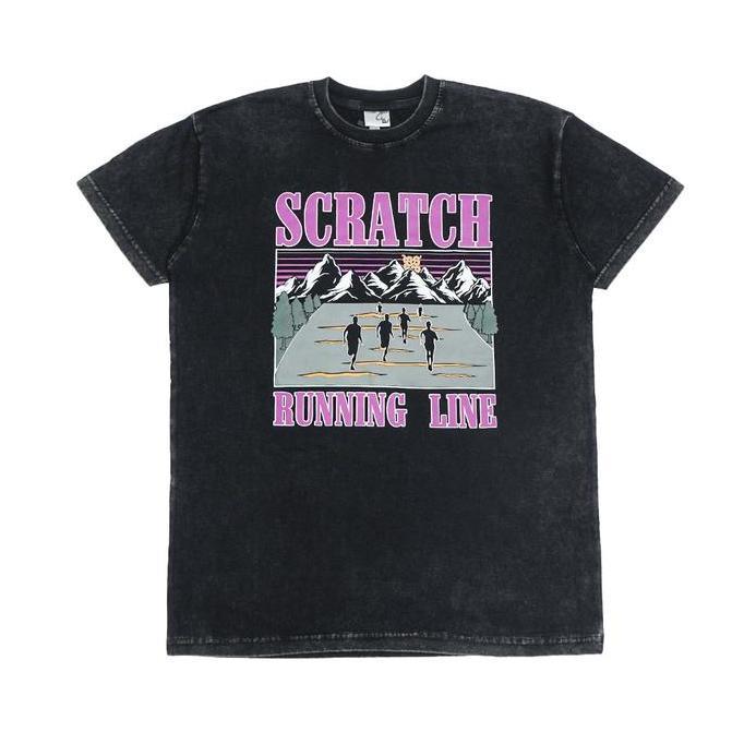 Scratchline Pursuit T-Shirt Black Washed