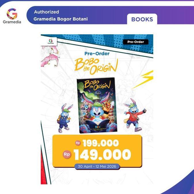 Gramedia Bogor - Pre Order - Bobo Komik Graphic Novel Bobo The Origin
