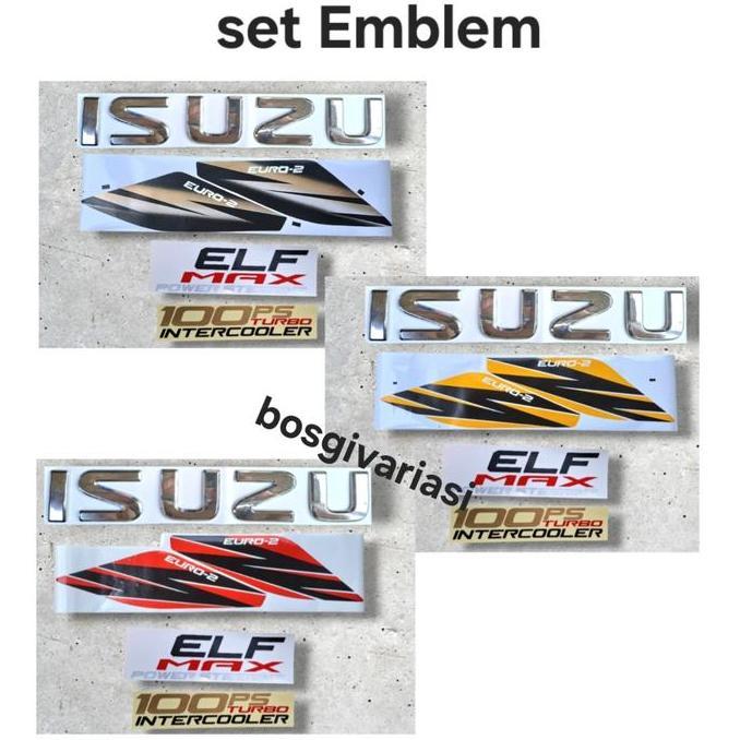 Promo Stiker Set Isuzu Elf Nkr 55 Stiker Elf Max Elf 100Ps / Stiker Elf 55 / Stiker Pintu Elf / Stik