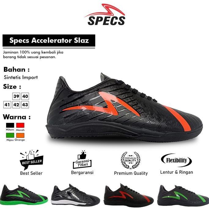 Termurah Sepatu Futsal Pria Hitam Specs Accelerator Original 100 Sport Running