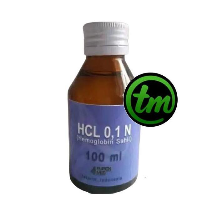 Reagen HCL 0.1 N Pemeriksaan Hemoglobin Hb Sahli 100ml