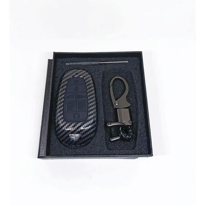 Sarung Remote Cover Kunci Hyundai IONIQ 5 / IONIQ 6 Carbon
