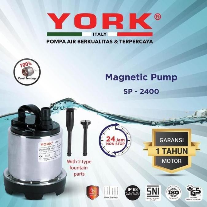 Pompa Celup Magnet York Sp-2400 | Magnetic Pump Sp 2400  Sp2400 Terbaru 