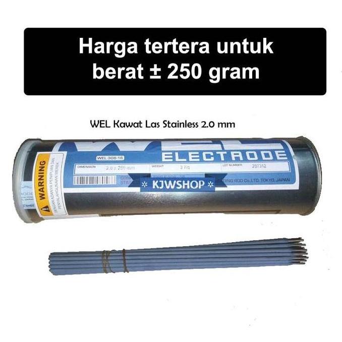 Promo Kawat Las Stainless Steel Weld 2.0 mm x 250mm Kawat Las 2mm Stainless Kawat Las Stainless 2 mm