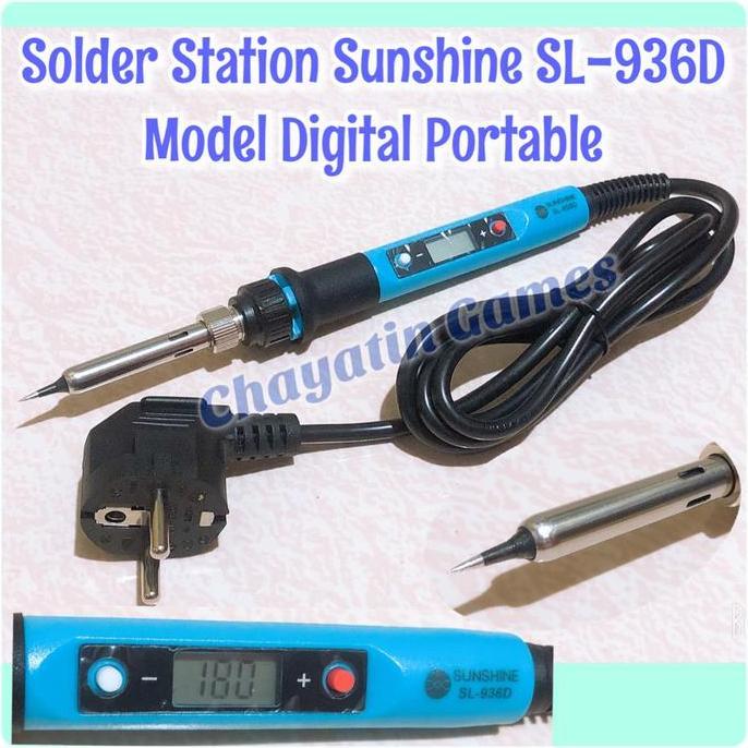 Promo Solder Station Sunshine SL-936D Daya 80 - 120 Watt Digital Portable Diskon