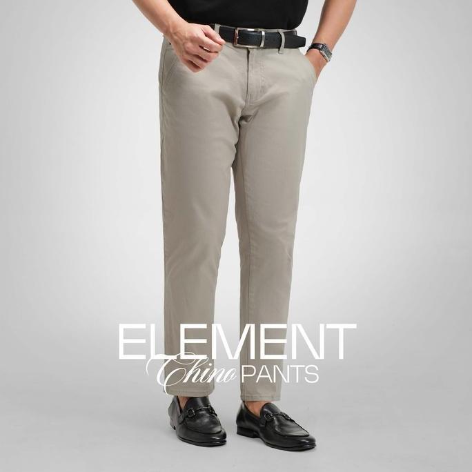 CUTOFF Element Chino Pants Celana Basic Pria Panjang Regular Fit Stretch
