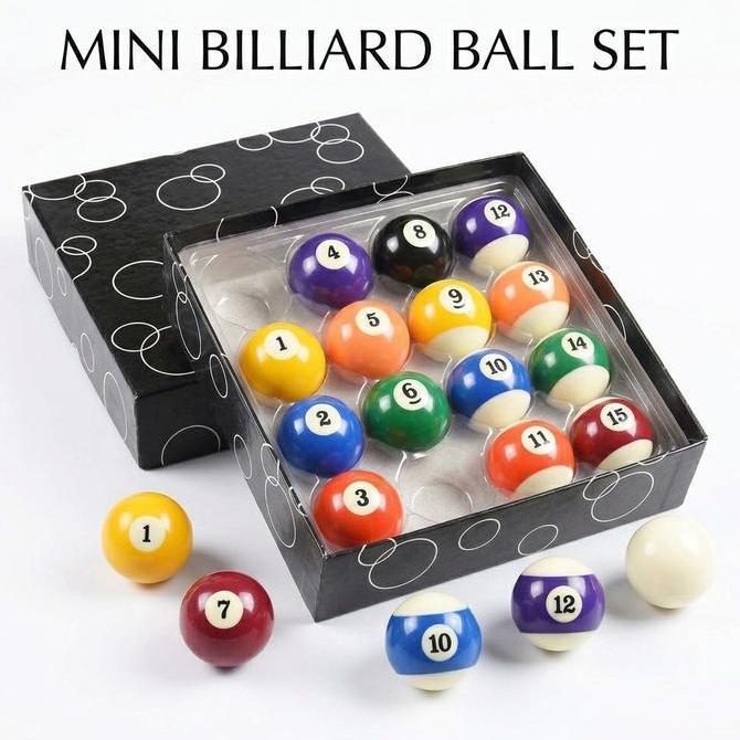 J 16 Bola Billiard Mini / Mini Billiard Ball / Bola Bilyar Ukuran Mini