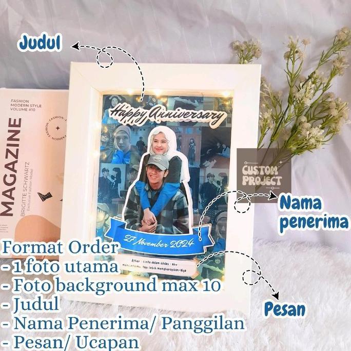 Pop up Frame 3d  Custom - Kado ulang tahun,Hari Ibu, Wisuda Kado hari guru Kado mewah gift pop up wi