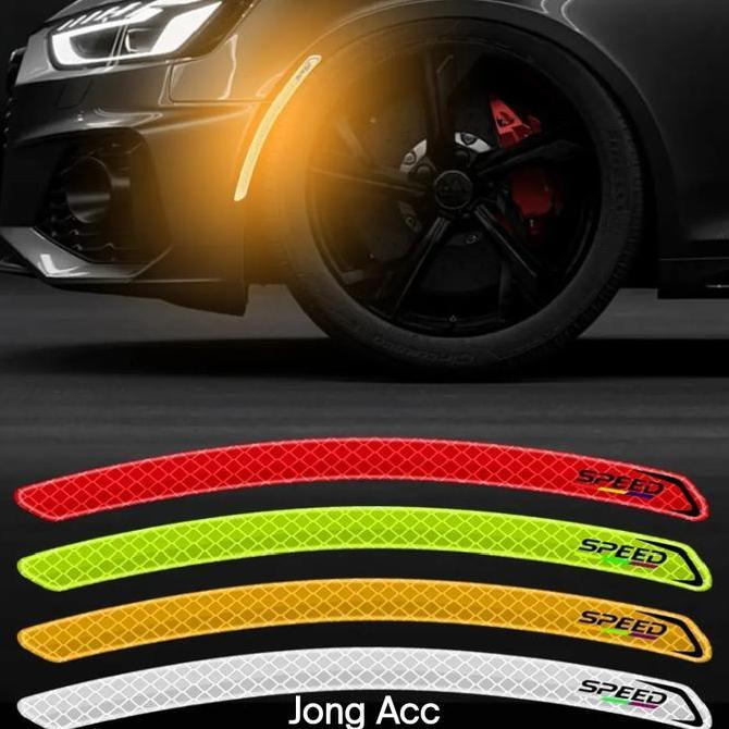 Stiker Alis Mobil Side Marker Bumper Mobil Reflektor Bahan Resin Timbul