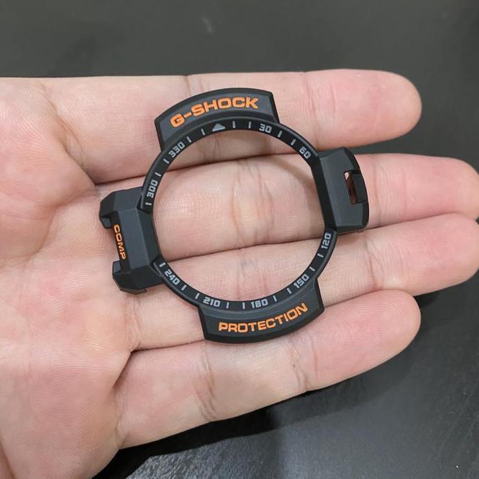Bezel CASIO GSHOCK GA 1000-4A HITAM ORIGINAL Tulisan Orange