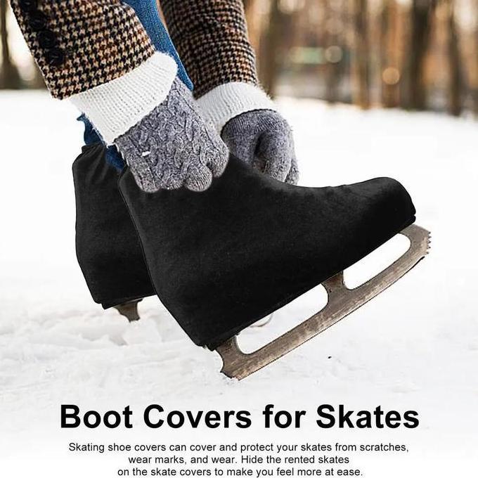 QUANXI Sepasang Pelindung Ice Skating Cover Sepatu Ice Skating Boot Cover Ice Skating Protector Sepa