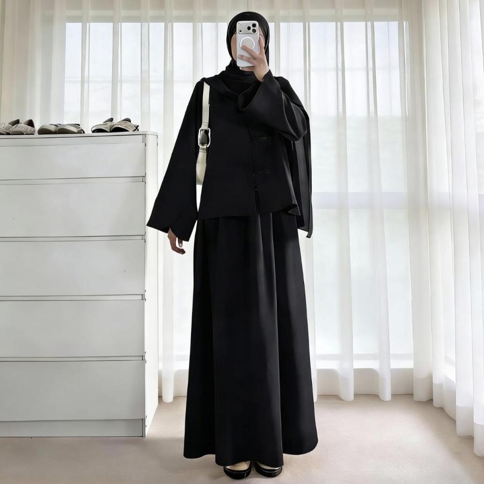 TERBARU Jhema Oneset Cheongsam Anti UV Baju Muslim Wanita Terbaru