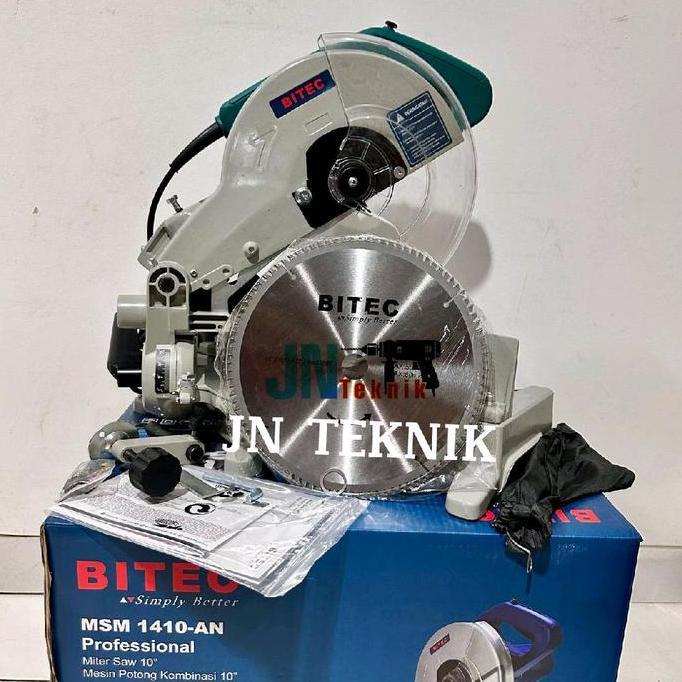 Mesin Potong Alumunium 10 Inch Bitec Msm 1410 Miter Saw Bitec 10"
