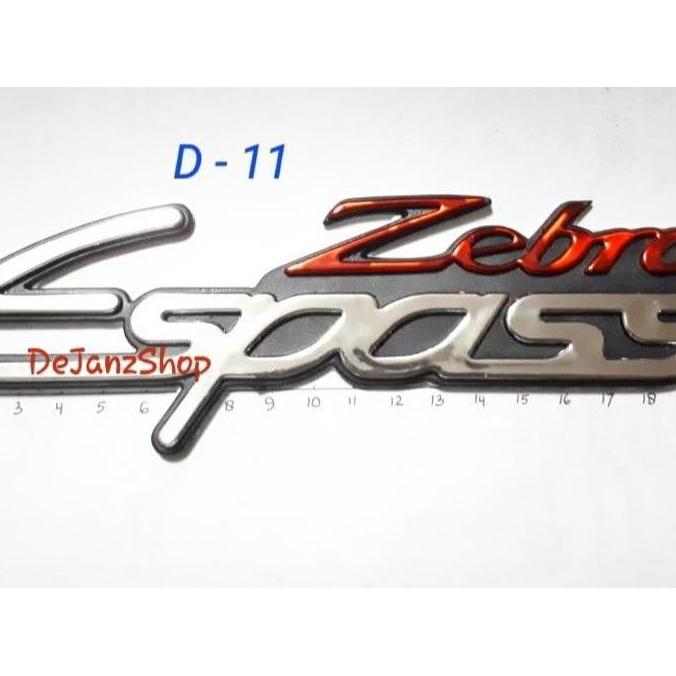 Parts- Emblem - Logo - Tempelan - Sticker Zebra Espass . Daihatsu