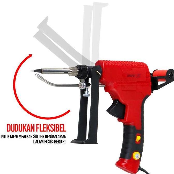 Promo Solder Listrik Tembak Tin Gun Adjustable Temperature 60W / Solder Iron Automatic Tin Gun 60W /