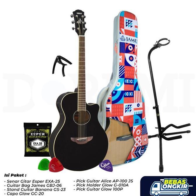 Paket Mobile Guitar Yamaha APX-600 ORIGINAL / PAKET MOBILE APX600 / APX 600 OVS YAMAHA ORIGINAL