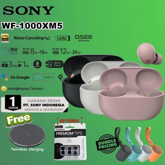 SONY WF-1000XM5 WIRELESS HEADPHONES WF1000XM5 WF1000X WF1000 XM5 MURAH