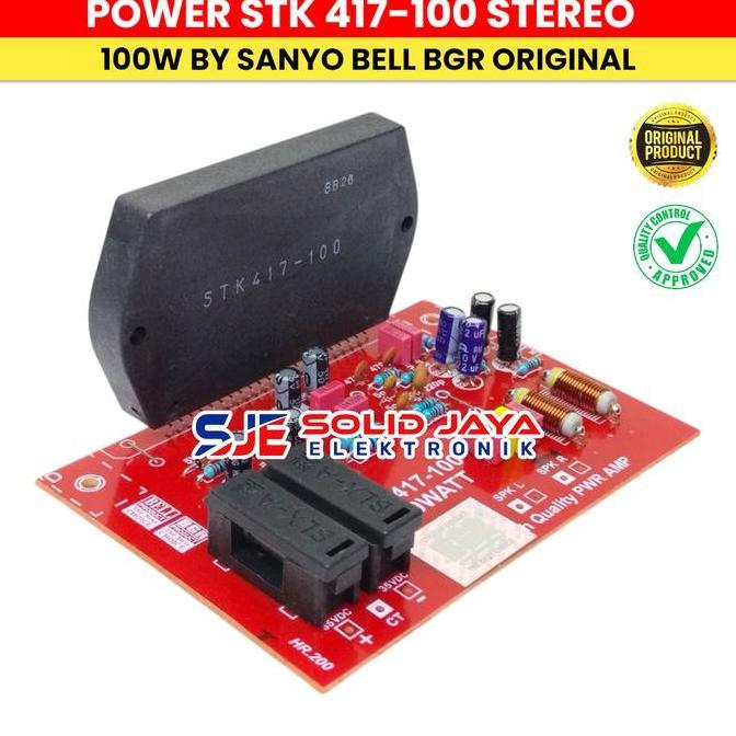 Gerr- Kit Power Amplifier Stk 417-100 Stereo Stk417 100 100W Sanyo Bell Bgr