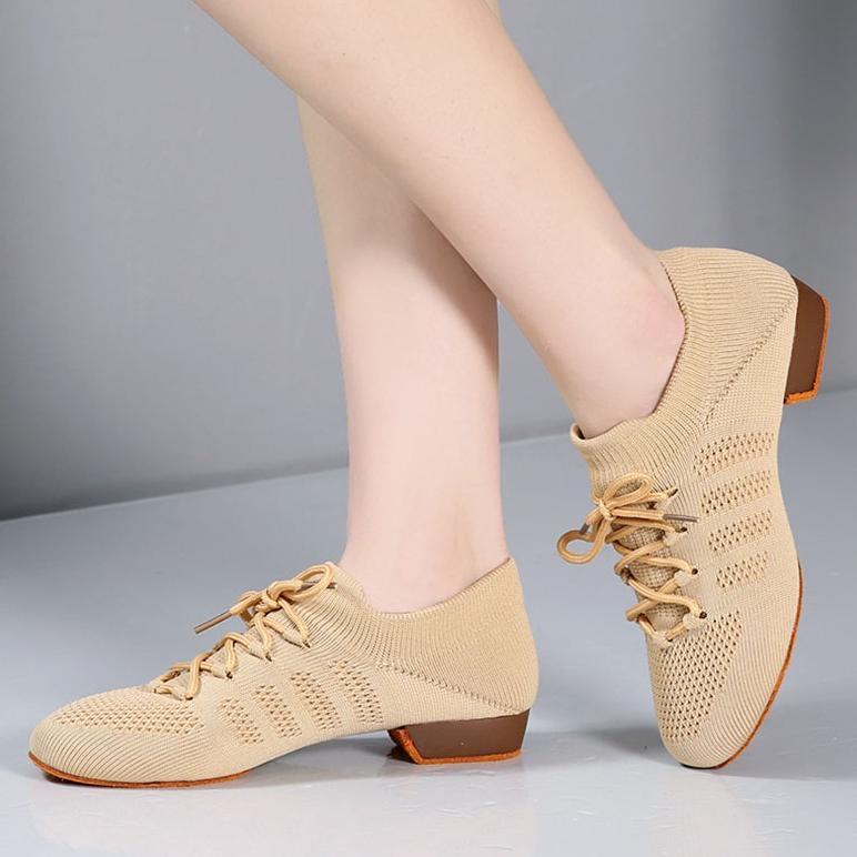 new sepatu dansa wanita / sepatu dansa wanita casual latin / latin dance low heel shoes