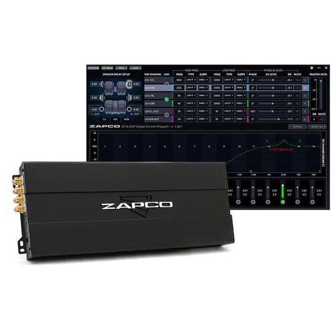 Power Zapco ST-6X DSP / ST6X DSP Amplifier 6 Ch Class AB With DSP 8 Ch