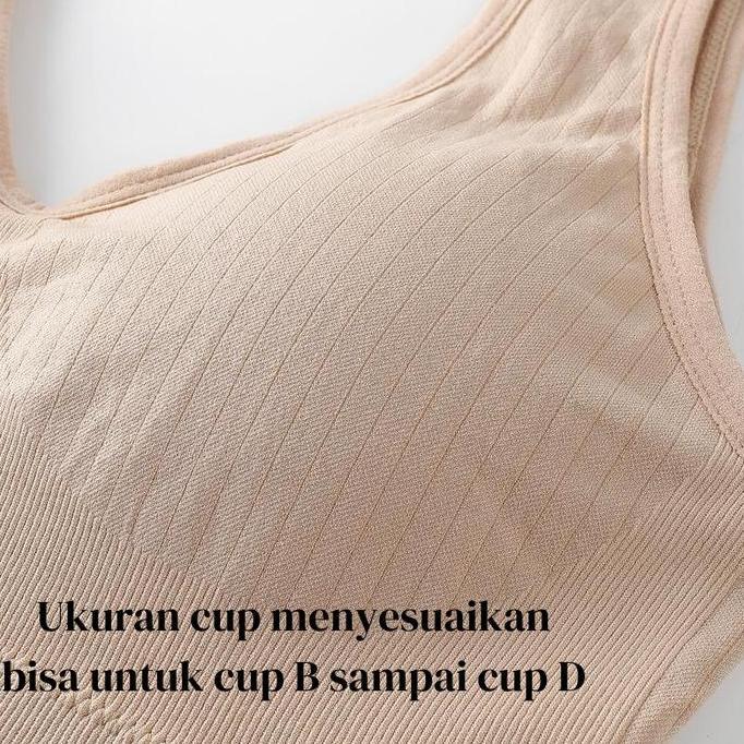 Sweet- Celyne Crop Bra Jumbo Freesize Cup Bh Singlet Pakaian Atasan Nita Import Crop Model N 1117 Ta