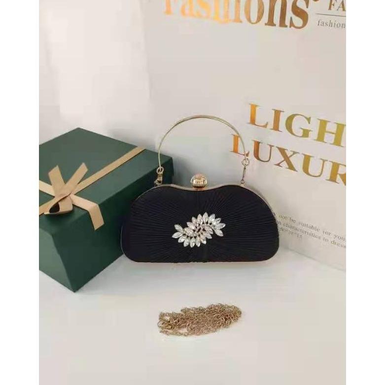BIG SALE MV_MARVELOUZ MV137643 TAS HANDBAG PESTA ELEGANT ADA TALI RANTAI