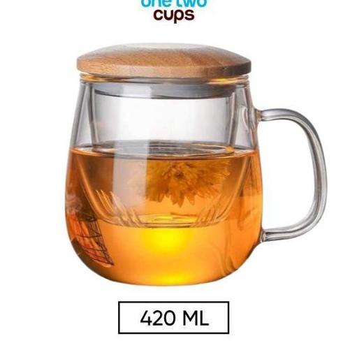 Glass Tea Cup With Infuser 420Ml