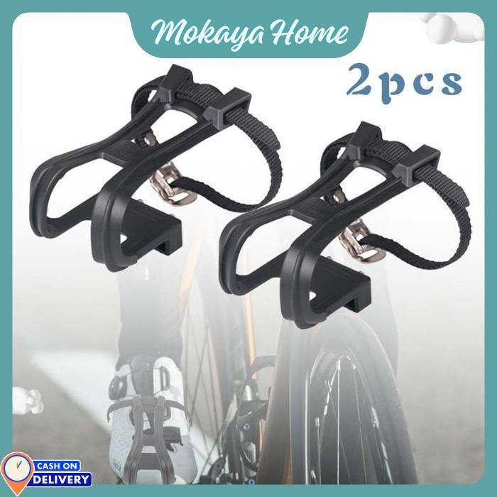 Mokaya Home - Paket Toe Clip Tali Strap / Pedal Sepeda Toe Clip Besar / Pedal Sepeda Fixie Strap
