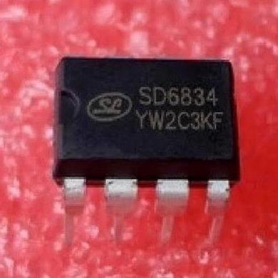 SD6834 SD 6834 IC KONVERTER AC DC DIP-8 PWM CONTROLLER SMPS SE27