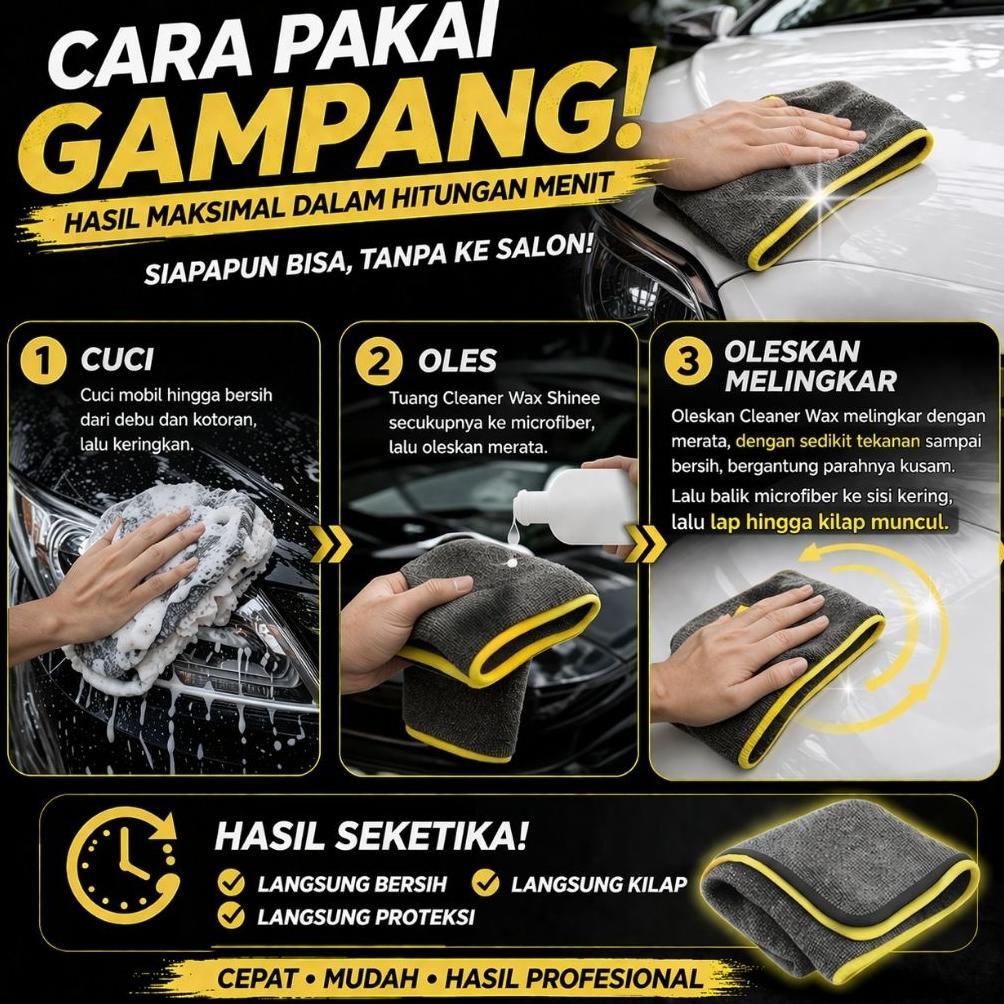 BIG SALE Cleaner Wax SHinee | Poles Body Mobil Penghilang Baret Wax Pengkilap Mobil Putih