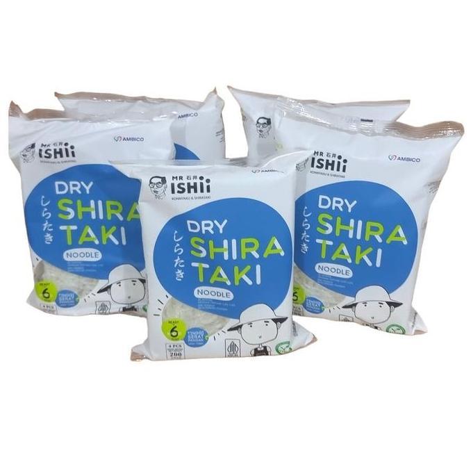 Pst - Mie Shirataki Sirataki Porang Konnyaku Konjac Noddle Kering Untuk Diet 200 Gram (Pack)