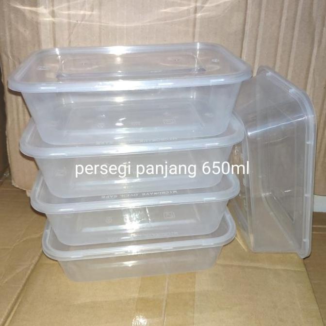 Top- Thinll Dm 650 Ml Rectangle ( Panjang ) @25 Set