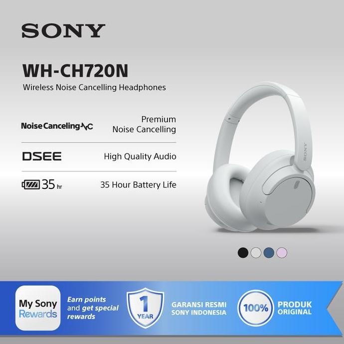 SONY WH-CH720N White Wireless Noise Cancelling Headphone / CH720N