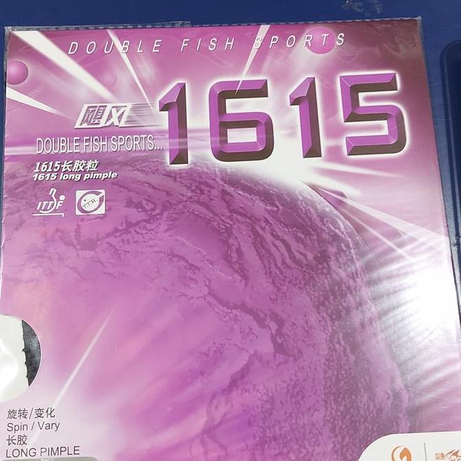 karet pingpong 1615 cover ungu (bintik panjang)