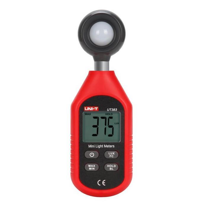 Hnds- Uni-T Lux Meter/ Alat Ukur Intensitas Kekuatan Cahaya Ut383 / Ut-383