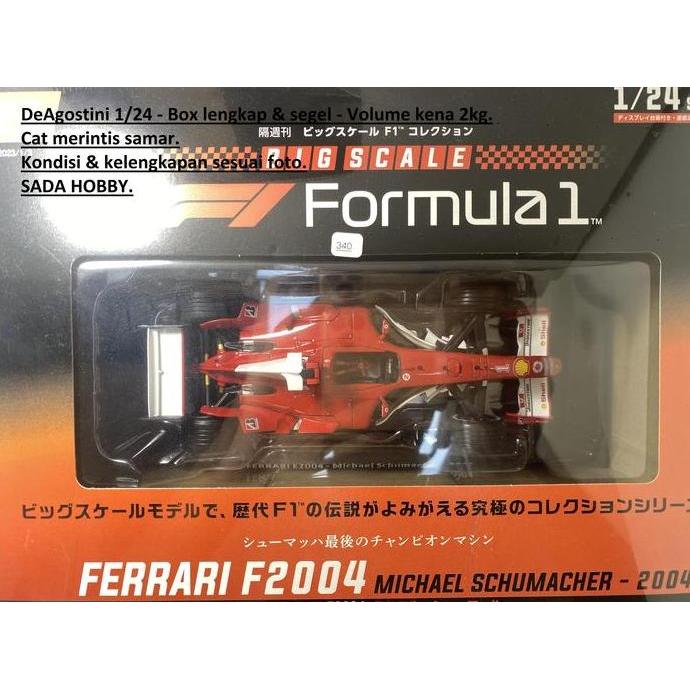 DEAGOSTINI CENTAURIA LE GRANDI 1/24 F1 FERRARI F2004 NO 1 MICHAEL SCHUMACHER 2004 WITH BOOKLET SHOBB