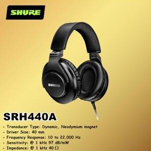 Shure SRH440A SRH440 SRH 440 Professional Studio Headphones Headset