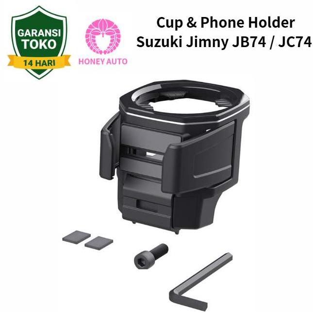 Exea Japan Cup & Phone Holder Suzuki Jimny JB74 3Pintu / JC74 5Pintu Aksesoris JDM Interior Tempat M