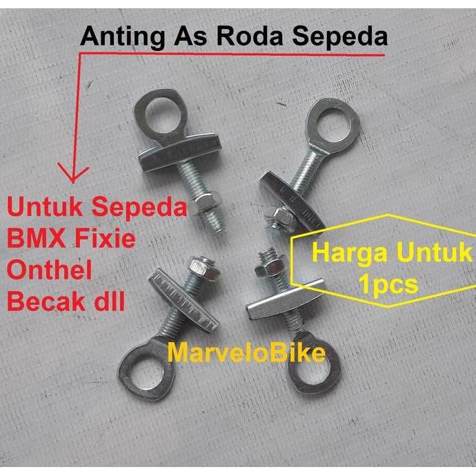 Setelan Rantai Sepeda Anting As Roda Sepeda Bmx Fixie Mini Onthel Besi