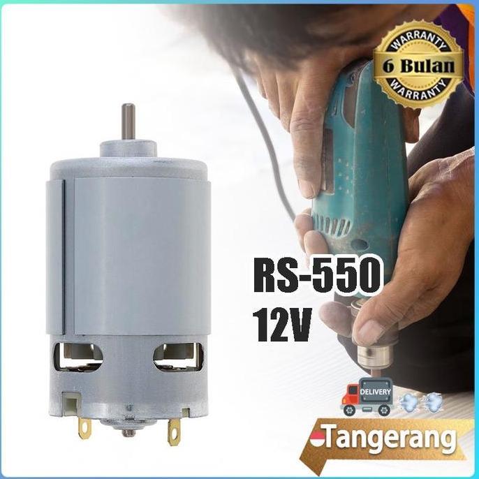 AVG Rs550 DINAMO MOTOR 12v-18v 19500rpm Dinamo Mesin Cordless Drill Power Tool Diy