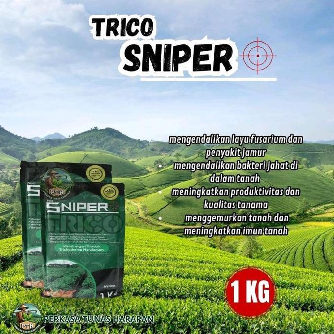 Parque - Trico Sniper 1Kg Fungisida Hayati, Bakterisida Hayati, Pupuk Hayati 3 In 1 Pengendalian Fus