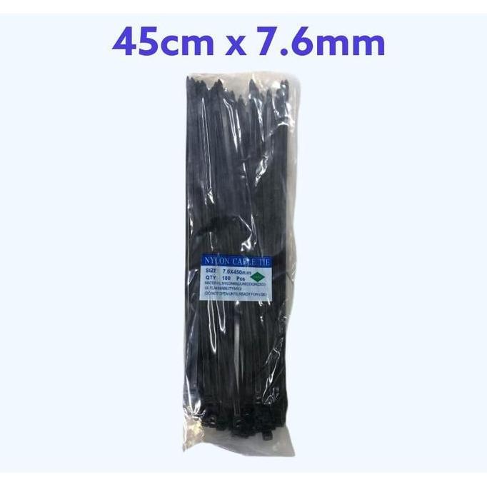 Kabel Ties Nylon 7,6 x 450mm / Cable Ties Nylon 7,6 x 450mm VRAV HITAM
