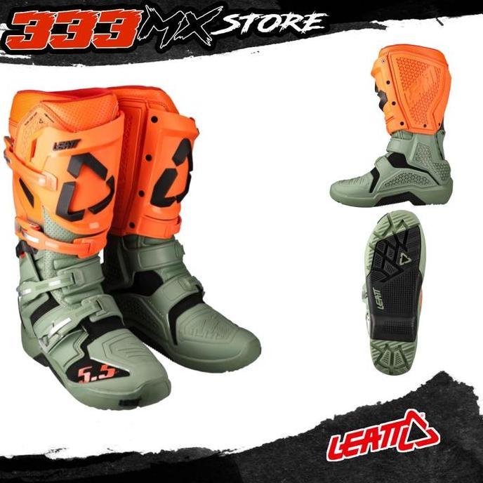 SEPATU ENDURO LEATT 5.5 2022 BOOT ENDURO LEATT 5.5 ARMY 2022