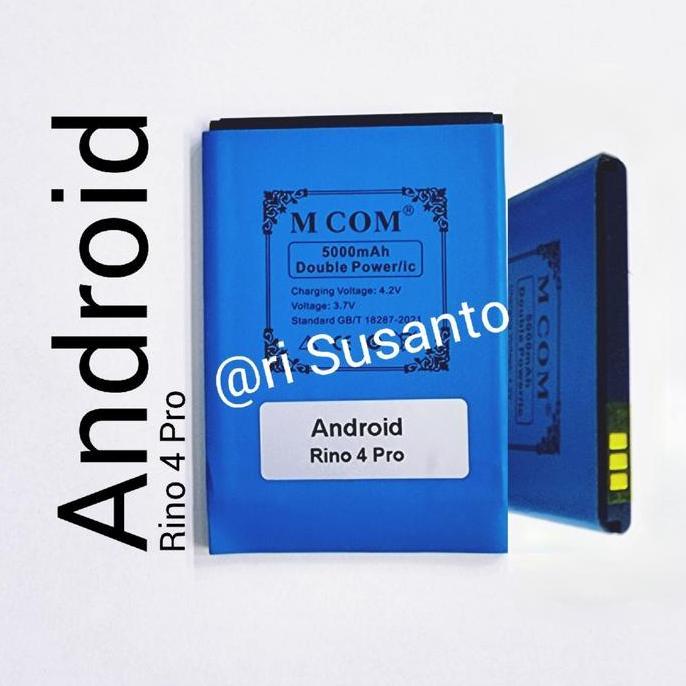 Baterai MCOM for Android Rino 4 Pro Double Power 5000mAh